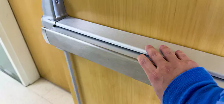 Installing a Push Bar on a Door Kaneohe